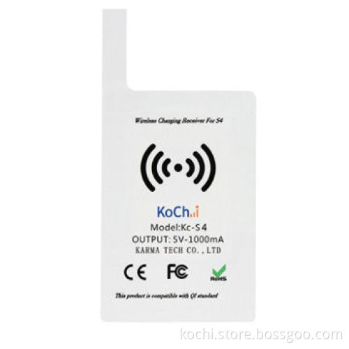 Ultra-thin Qi Wireless Charging Receiver for Samsung Galaxy S4, Low-working Temperature
